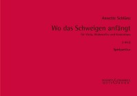 BB 1400428 • SCHLÜNZ - Wo das Schweigen anfängt (Where the sile