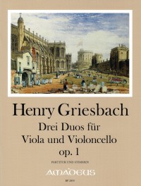 BP 2855 • GRIESBACH - 3 Duos - Partitur und Stimmen