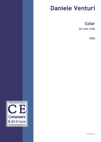 CE-DV1C2 • VENTURI - Color - Partitur