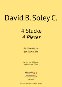 M4V-1086 &bull; SOLEY - Vier Stücke - Partitur und 3 Stimmen - DOW