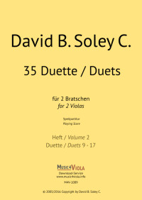 M4V-1089 &bull; SOLEY - 35 Duette, Heft 2 - Spielpartitur - DOW